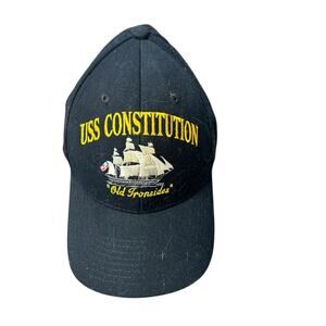 USS Constitution Hat Cap United States Navy Old Ironsides‎ Embroidered Ship